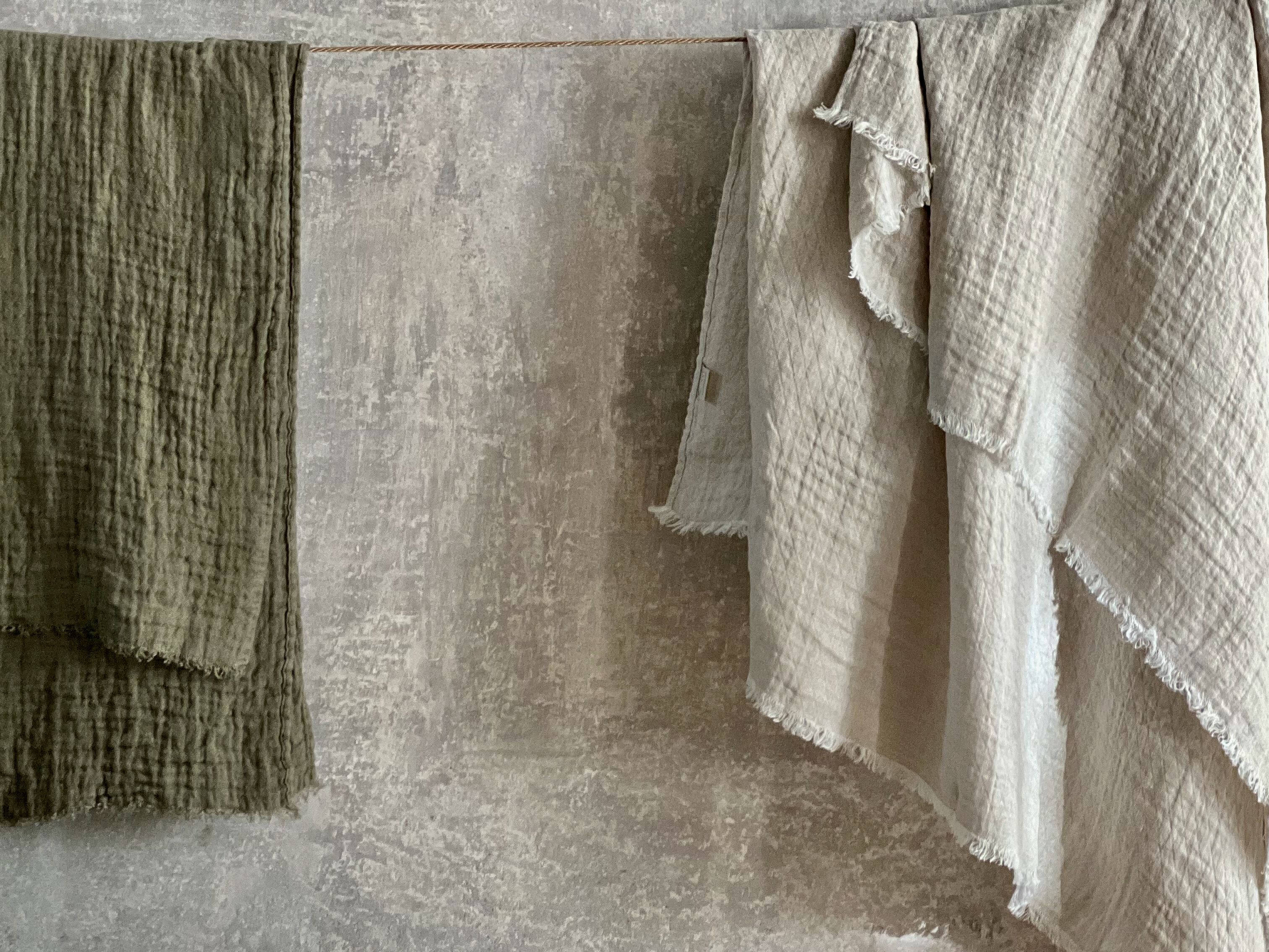 Льняной плед Once Milano Однотонный лен ARCH-00027665