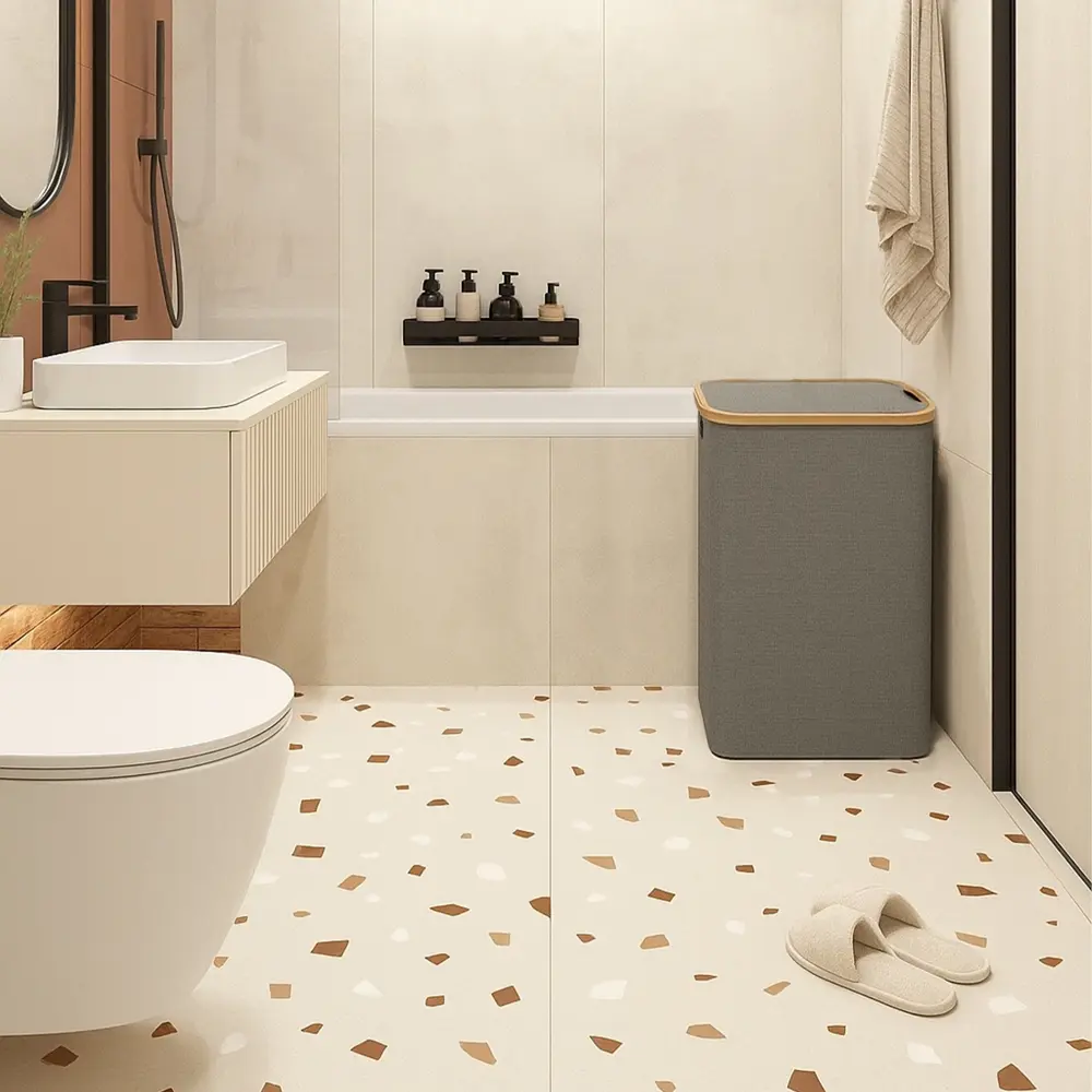 Корзина для белья Сахалин 100 л цвет серый Santreyd STLM-2013699 - Вид №4