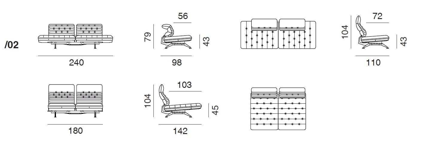 Кожаный диван с откидной спинкой de Sede DS-490 ARCH-00129099 - Вид №10
