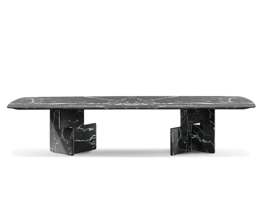 Прямоугольный стол из черного мрамора Marquina Minotti NICO ARCH-00129558