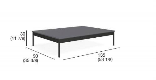 RODA Прямоугольный столик для сада из камня Basket sun-id-1447038 - Вид №1
