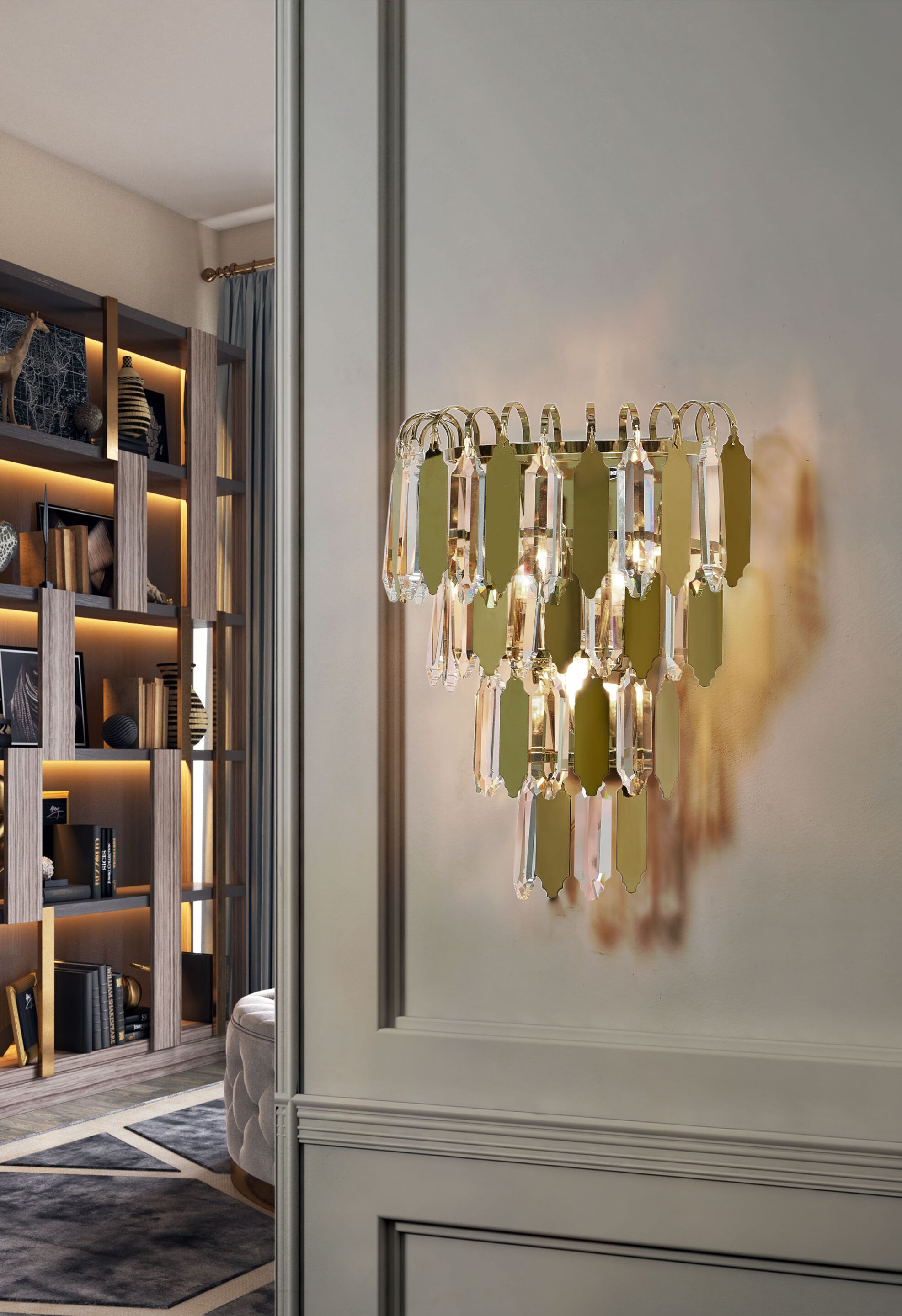 Аппликация из хрусталя и стали K-Lighting махина ARCH-00061562 - Вид №2