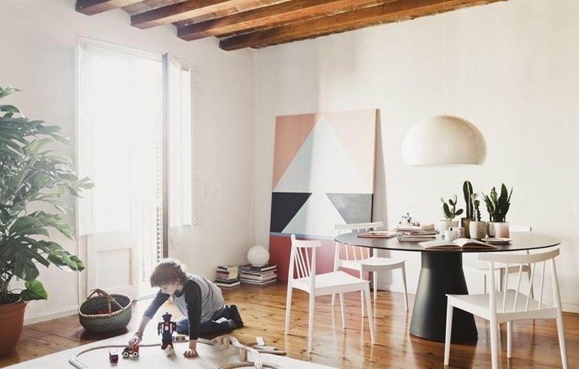 Andreu World Стул из бука, штабелируемый, со встроенной подушкой Smile Si0324 - Вид №2