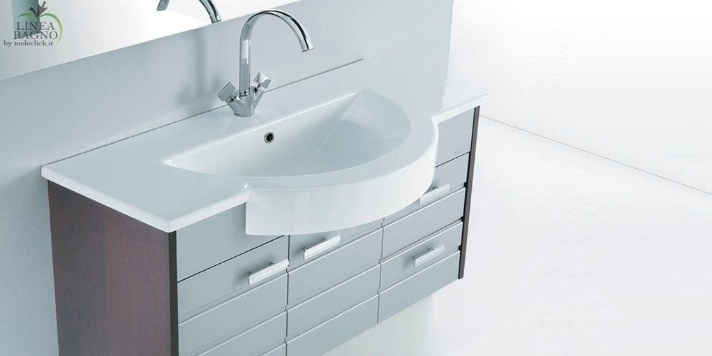 FO10535101 Полувстраиваемая раковина консольная 50 см белая Disegno Ceramica Fonte  - Вид №1