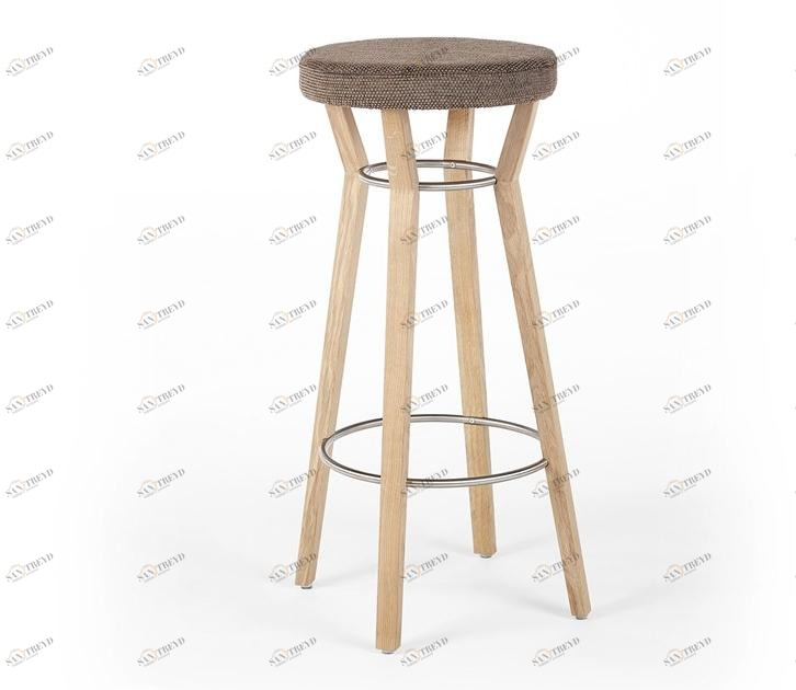 Wildspirit Высокий деревянный табурет со встроенной подушкой sun-id-1473995