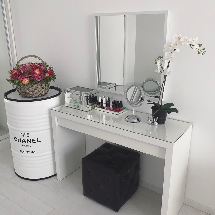 Бочка металлическая декоративная Chanel white & black XL STARBARREL  014867 Белый  - Вид №1