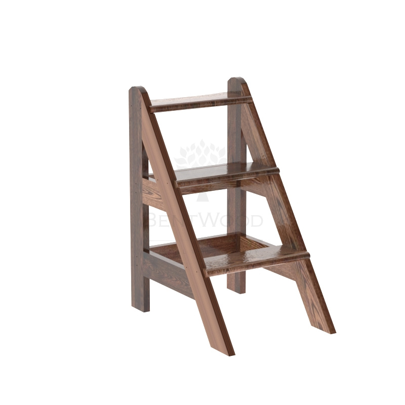 2048 Лесенка для купели 3 ступени из лиственницы мореной Alyarus 