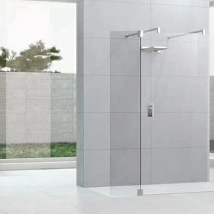 Novellini. Душевой уголок 95x90 см H4 с хромированным профилем KUADRA