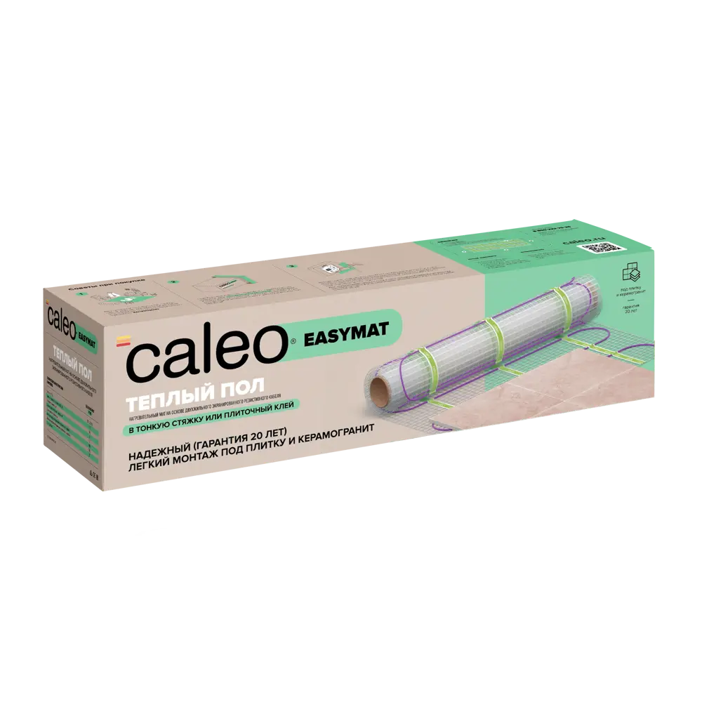 Нагревательный мат для теплого пола Caleo Easymat 1.2 м², 168 Вт STLM-2193521 - Вид №1