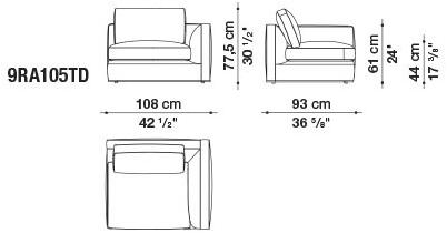 B&B Italia Диван из ткани Richard sun-id-1429934 - Вид №5