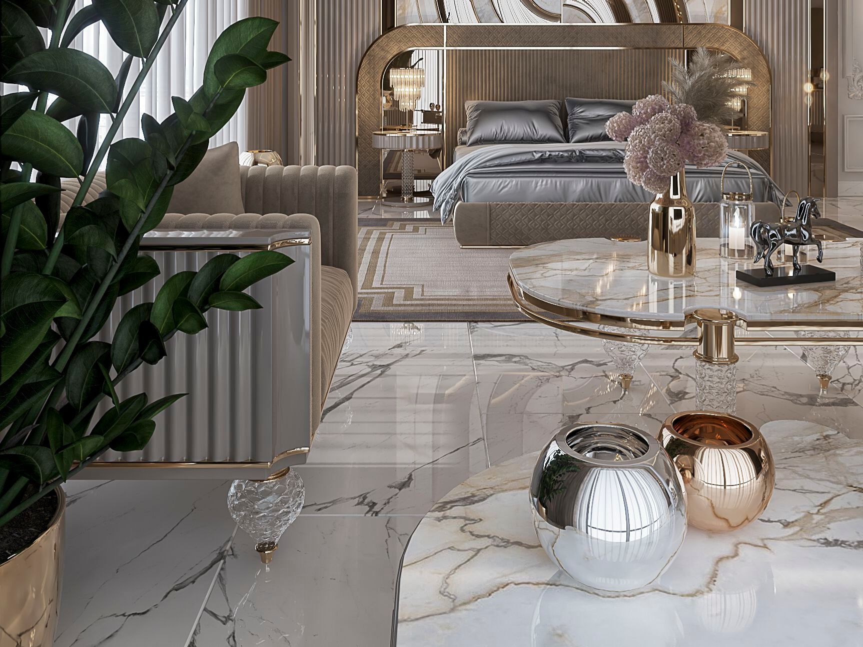 Овальный журнальный столик Zebrano Velovis ARCH-00062297 - Вид №9