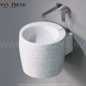 L102T0R0V1.400 Подвесная раковина настенная круглая A. e T. Italia SPOT белая