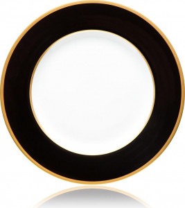 64611 Haviland Тарелка десертная 16см "Китайский лак, золотой кант" Фарфор