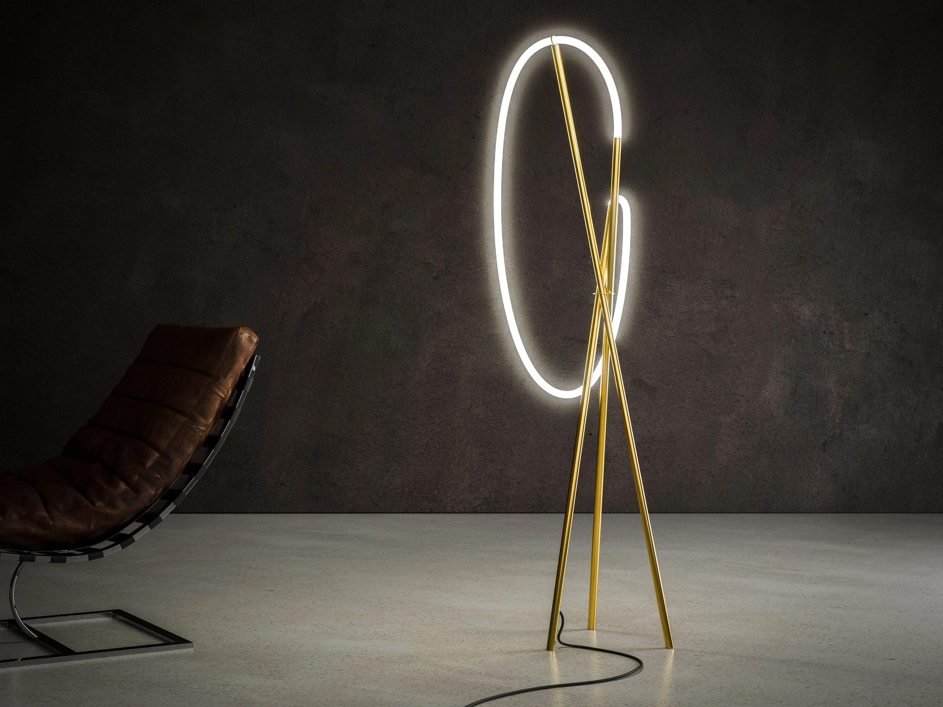 Алюминиевый светодиодный торшер Maytoni CROCHET ARCH-00113672