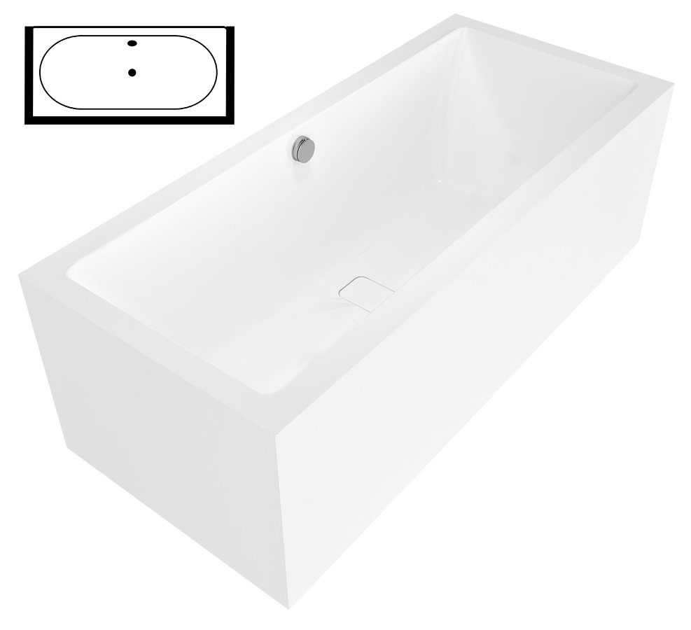 72034MD Polysan Прямоугольные ванны для двух человек 