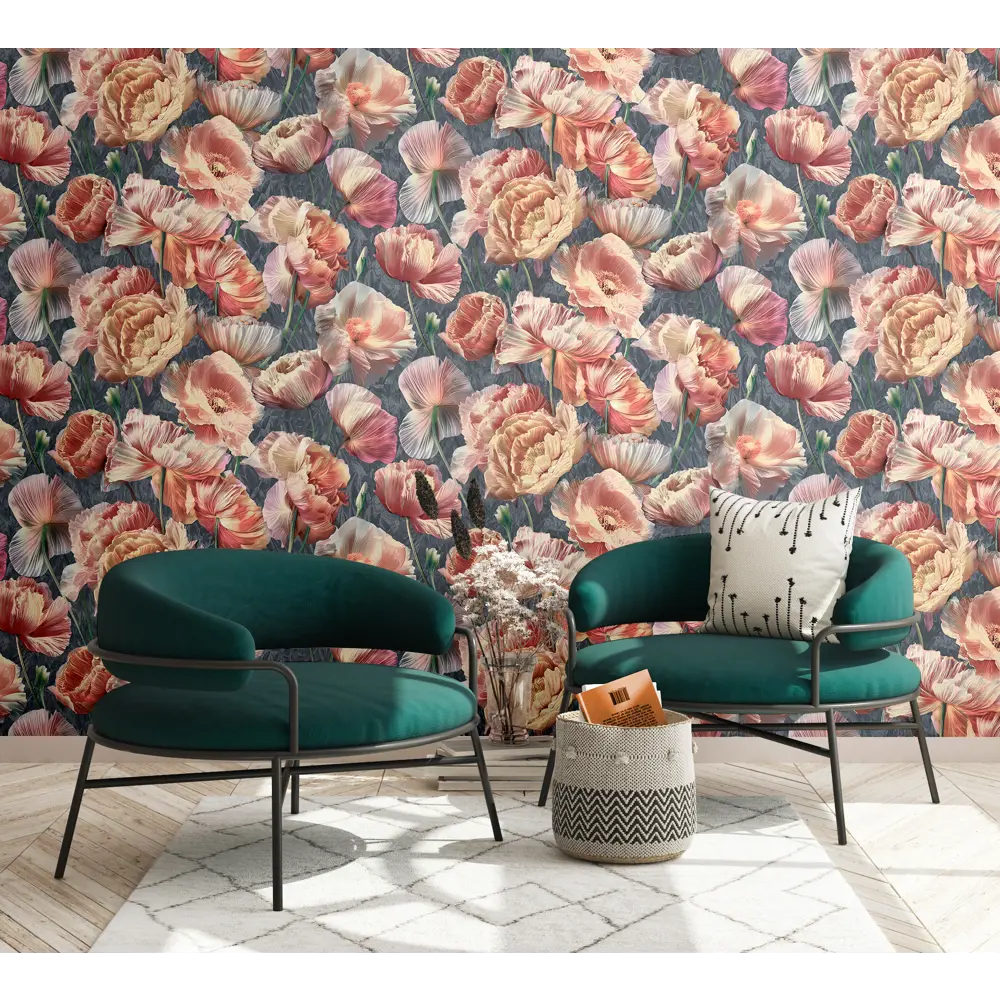 Обои флизелиновые Ateliero Кристи 1 графитовые 1.06 м At587729 STLM-2038249