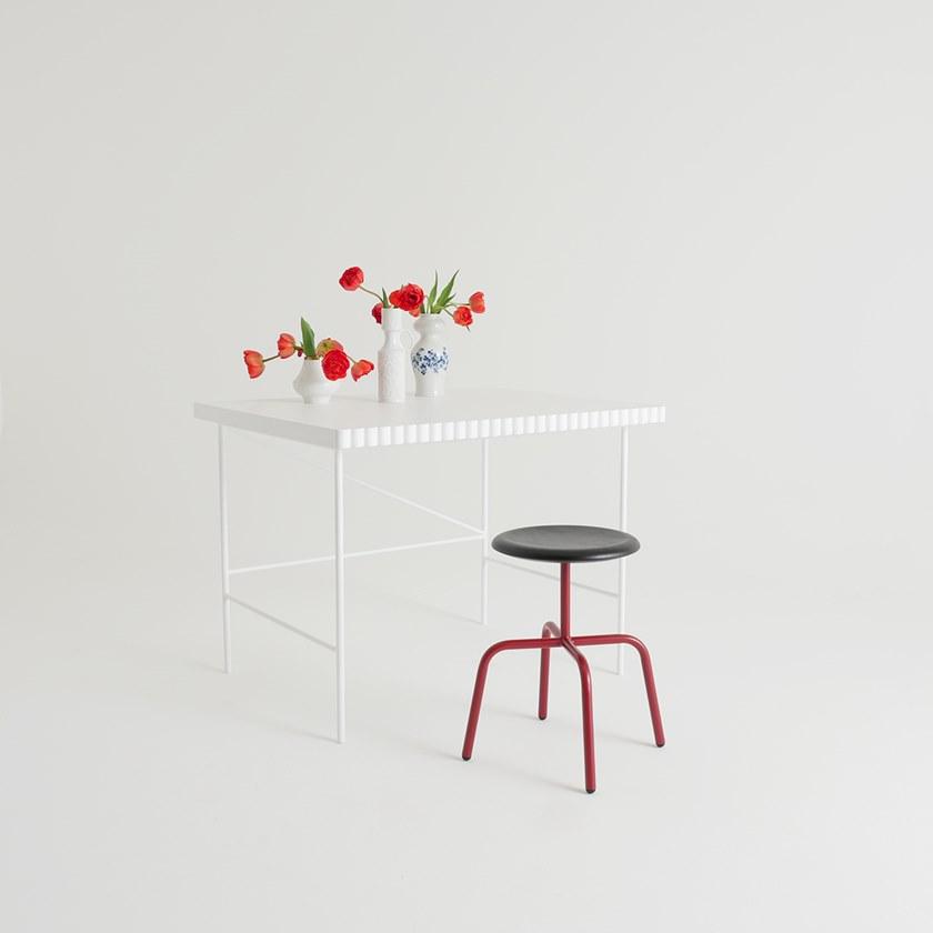 Atelier Haußmann Низкий табурет из стали и дерева sun-id-1512925 - Вид №5