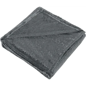 Плед Murmansk 140x200 см велсофт цвет темно-серый