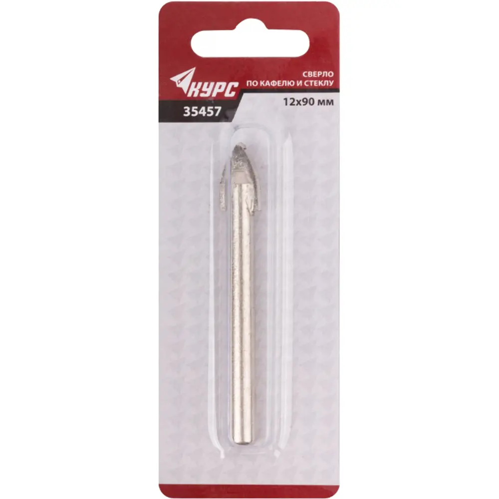 Сверло копьевидное по кафелю и стеклу Курс 35457 12 мм STLM-2198699 - Вид №1