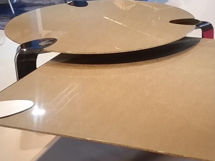 F.lli Orsenigo Круглый журнальный столик из хрусталя Flow Fl19 - Вид №1