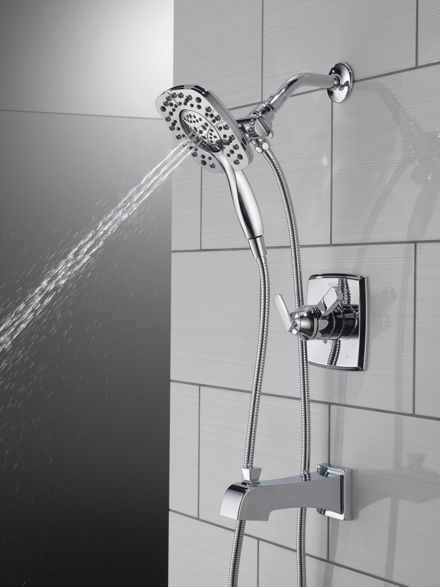 T17464-I Облицовка для душа Monitor® серии 17 с In2ition® Delta Faucet Ashlyn Хром  - Вид №11