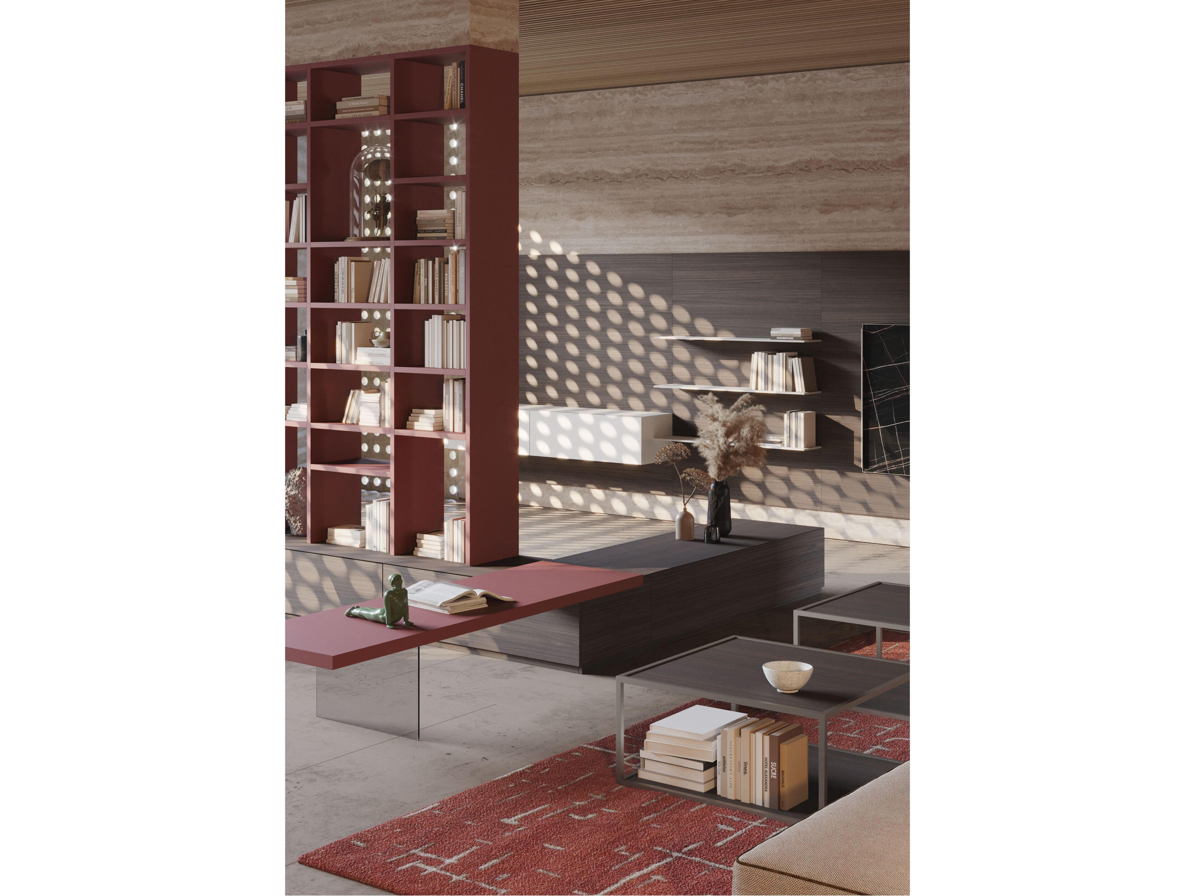 Оборудованная стена / книжный шкаф Giessegi день за днем ARCH-00145652 - Вид №1