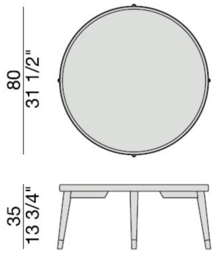 Porada Низкий журнальный столик из массива дерева для гостиной Iron sun-id-1466141 - Вид №2
