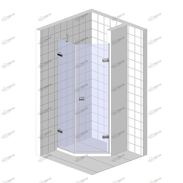 Душевая дверь в нишу 120x200 GK-862BG135 стекло прозрачное 6 мм GUTEWETTER TREND DOOR 120X200GK862BG135