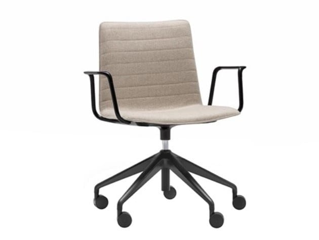 Офисное кресло с регулируемой высотой и подлокотниками с 5 спицами Andreu World Flex High Back ARCH-00119392 - Вид №1