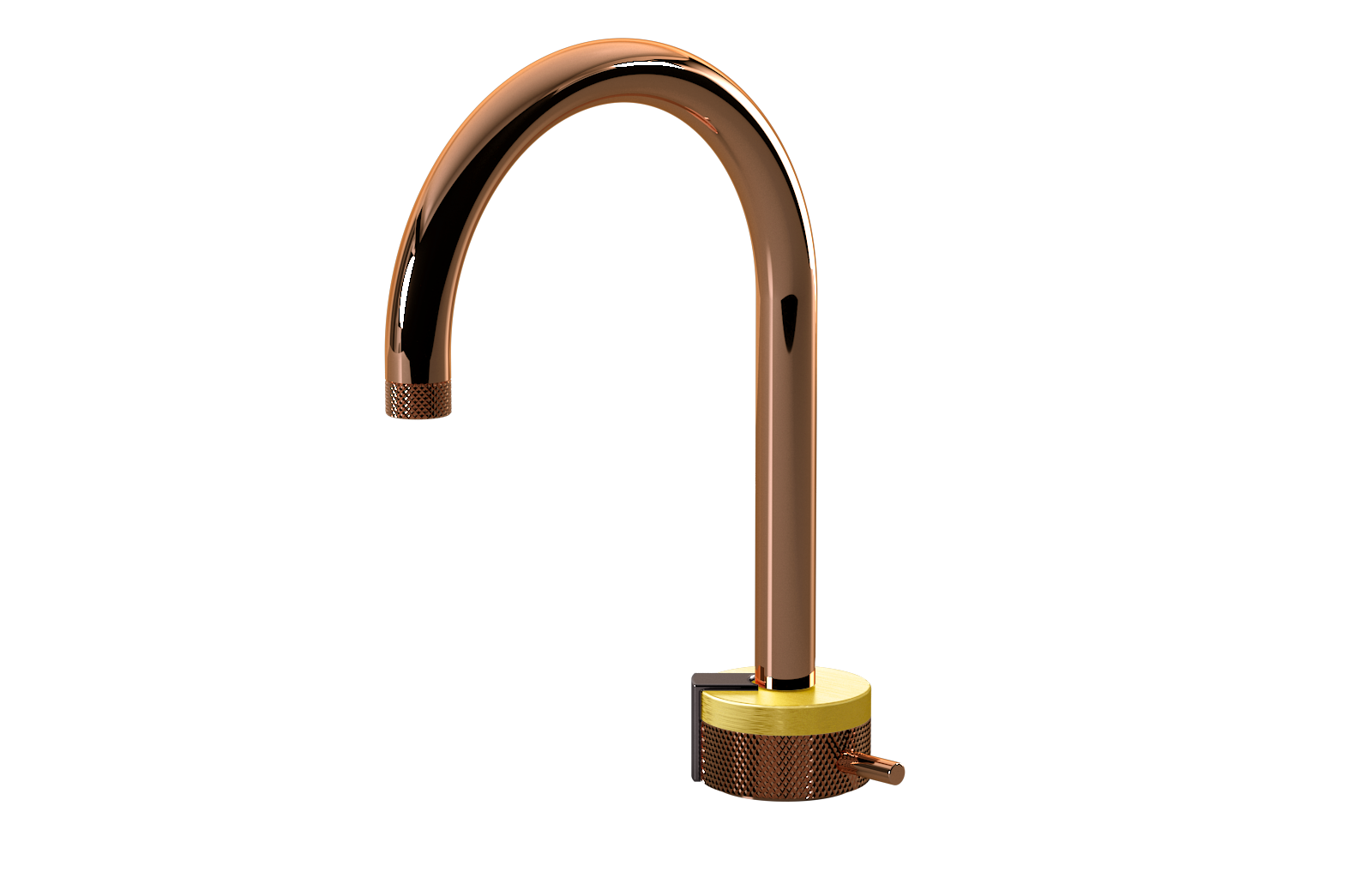 E-11502-R1BB-L2OX-RG Однорычажный прогрессивный смеситель для раковины - излив 16см GRAFF MOD+