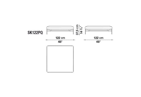 Кожаный диван с полуостровом B&B Italia SAKé ARCH-00023880 - Вид №28