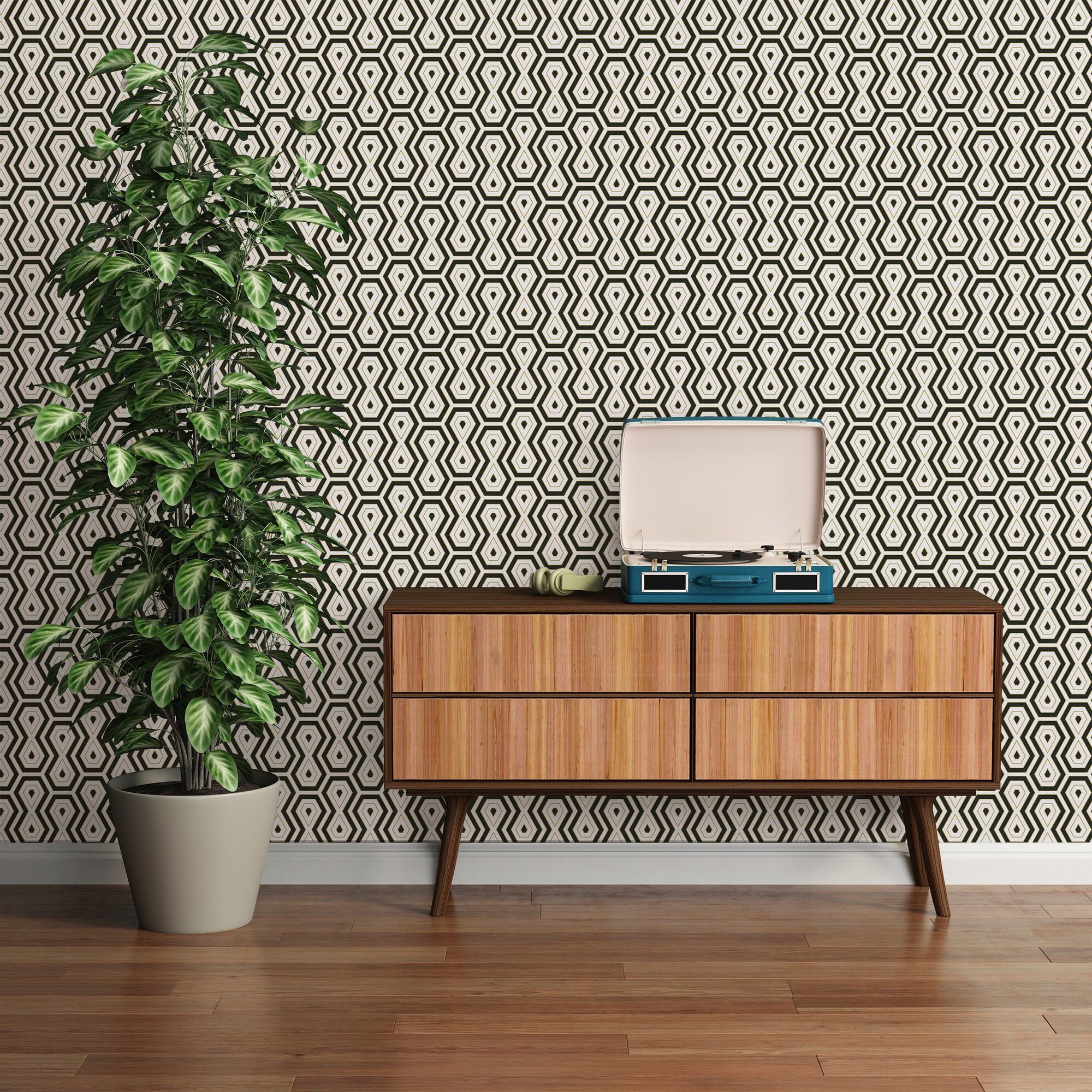 Нетканые моющиеся геометрические обои Architects Paper Jungle Chic ARCH-00113791 - Вид №27