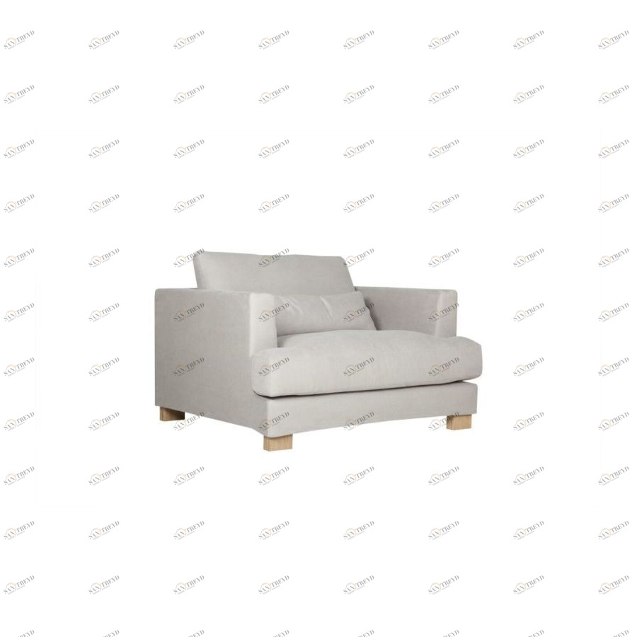 Кресло Brandon, серо-бежевое, 135x108x83/46 см Sits S1079