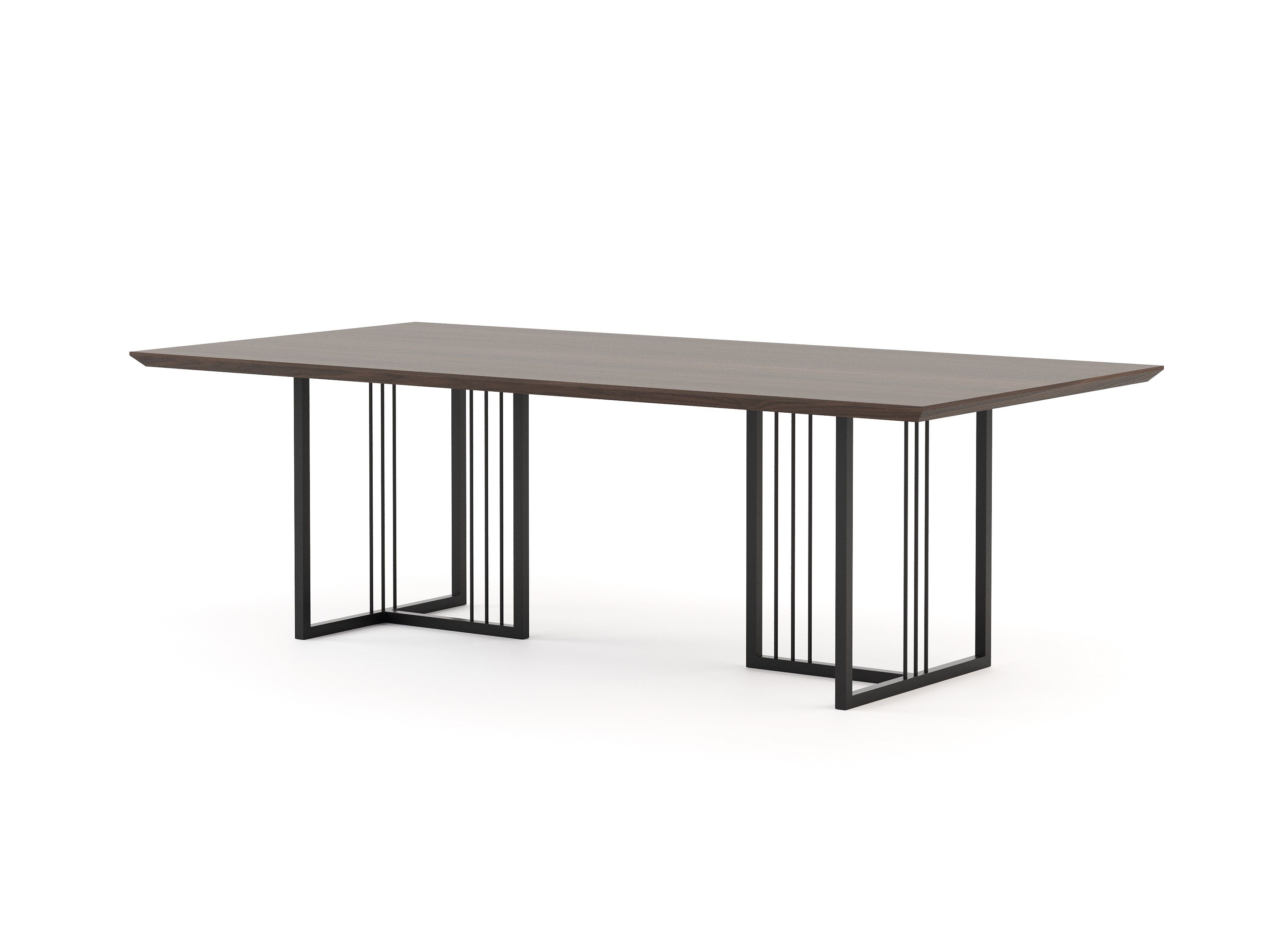 Прямоугольный обеденный стол из грецкого ореха Stylish Club портвейн ARCH-00098413 - Вид №6