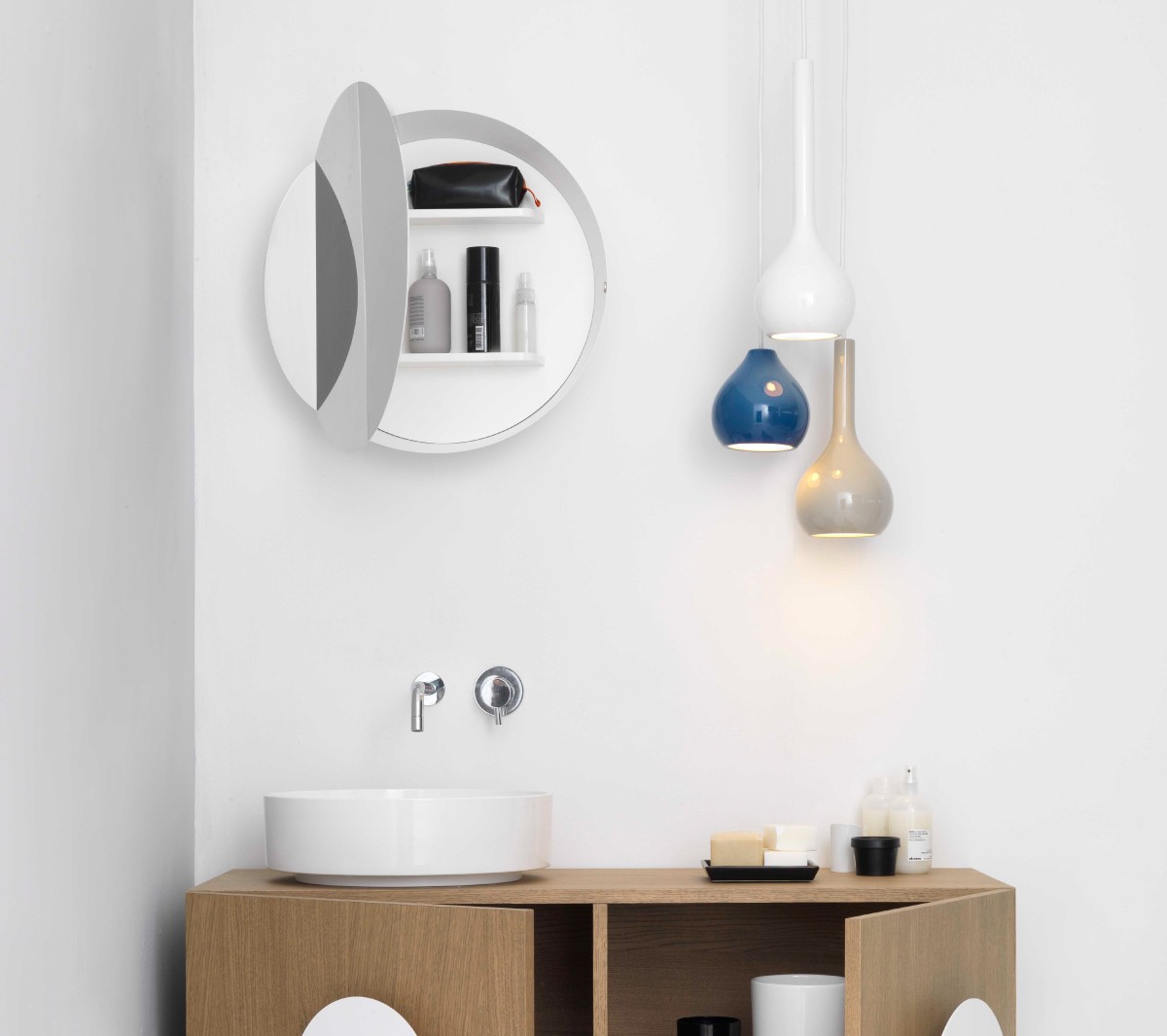 Ex.T Drip 1 Подвесной светильник в синей керамике EXDRIP1BLU  - Вид №1