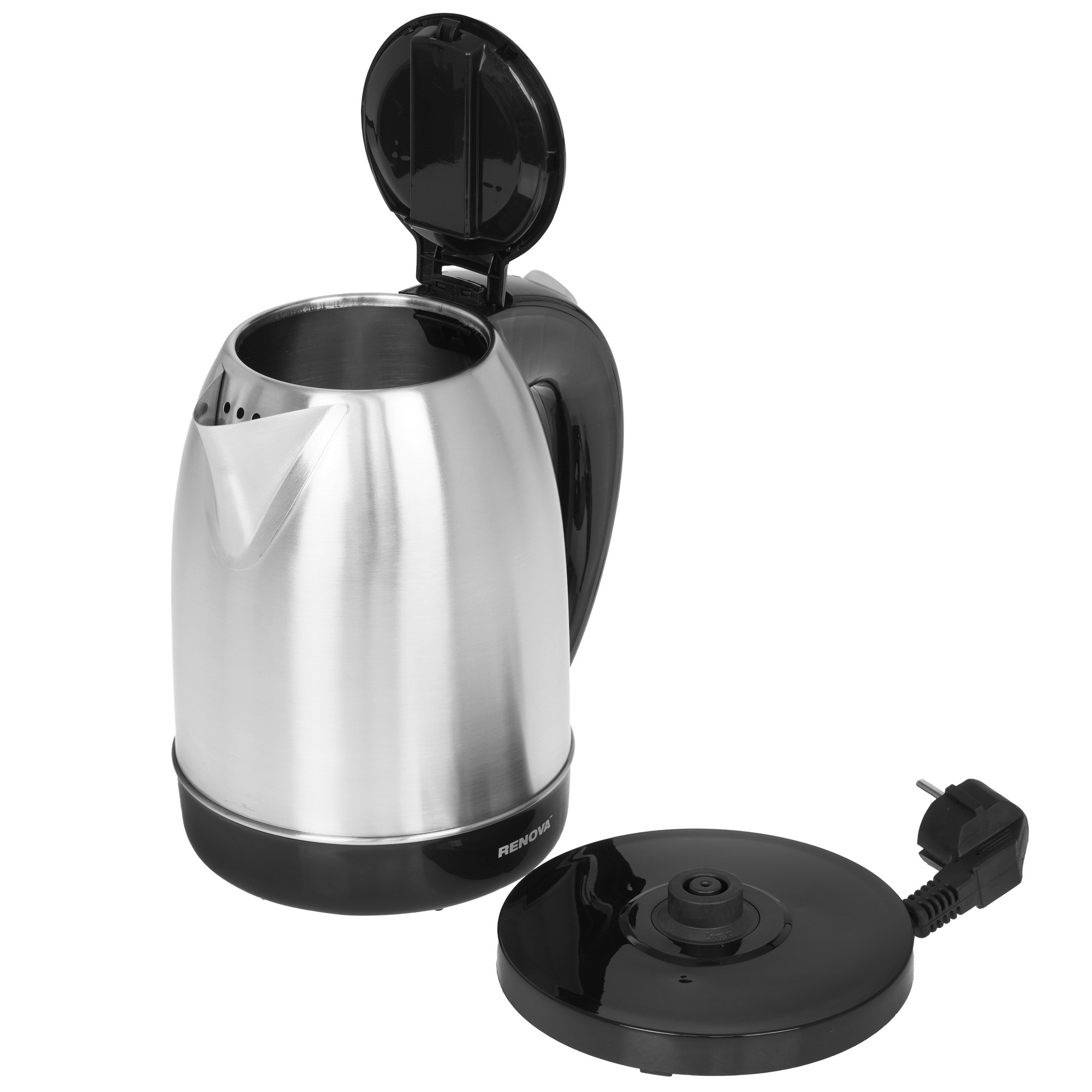 9207217 Электрочайник RENOVA KT17S-01B серебристый STDN-0057801 - Вид №4
