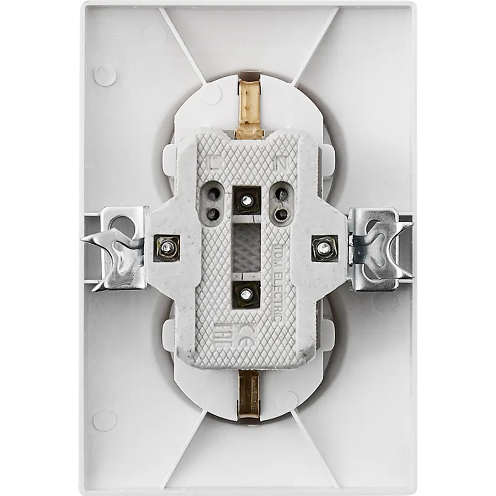 TDM ELECTRIC - Двойная встраиваемая розетка с заземлением 85591103 Серия отсутствует STLM-0064386 - Вид №3