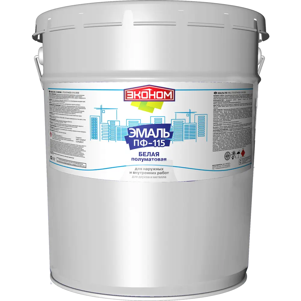 Эконом ПФ-115 Полуматовая эмаль для наружных и внутренних работ 82174356 STLM-0021161 - Вид №1