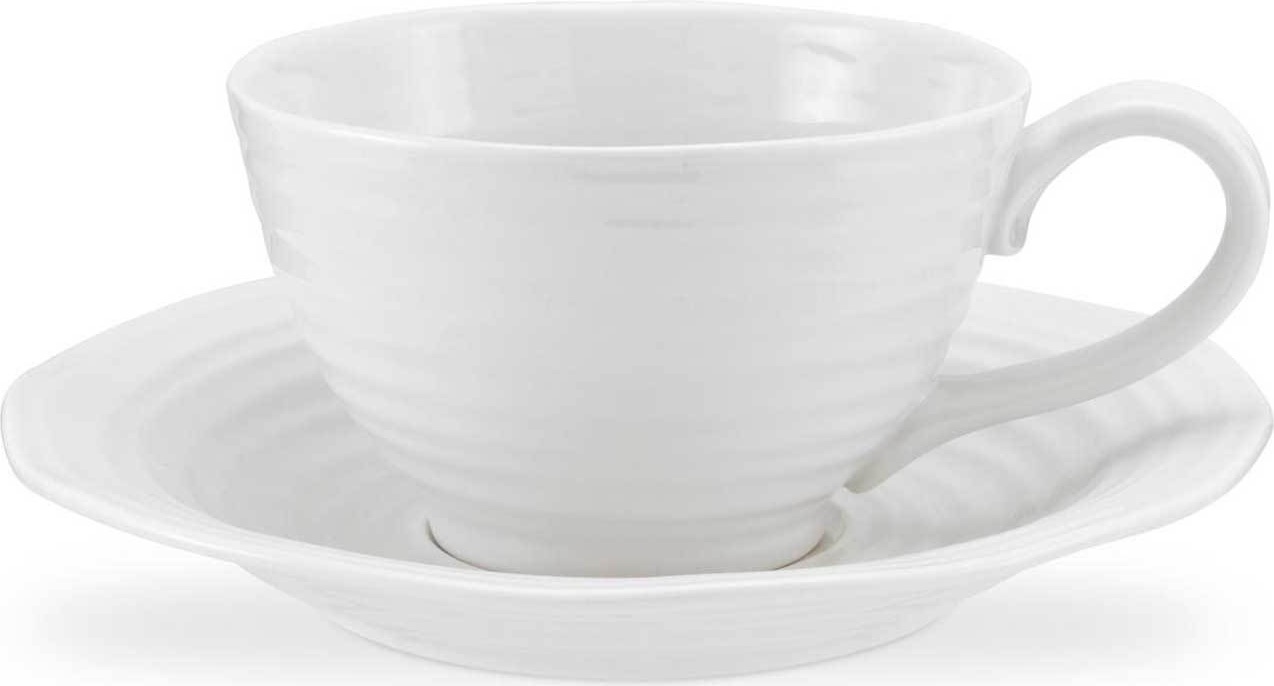 10568554 Portmeirion Чашка для завтрака с блюдцем Portmeirion "Софи Конран для Портмейрион" 600мл (белая) Фарфор 