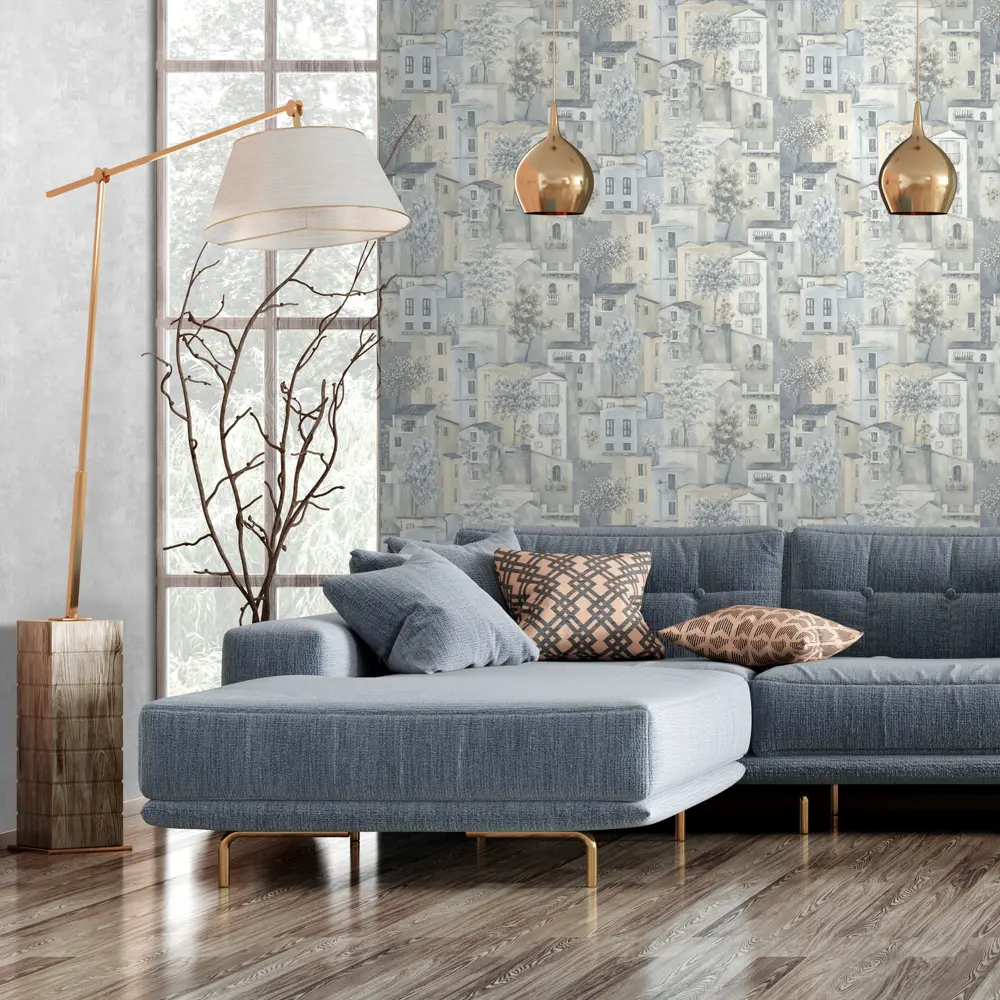 Обои флизелиновые Profi Deco серые 1.06 м ЭР60371-03 Erismann STLM-2021044 - Вид №3