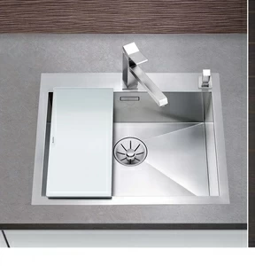 Разделочная доска матовое белое стекло Blanco 225335