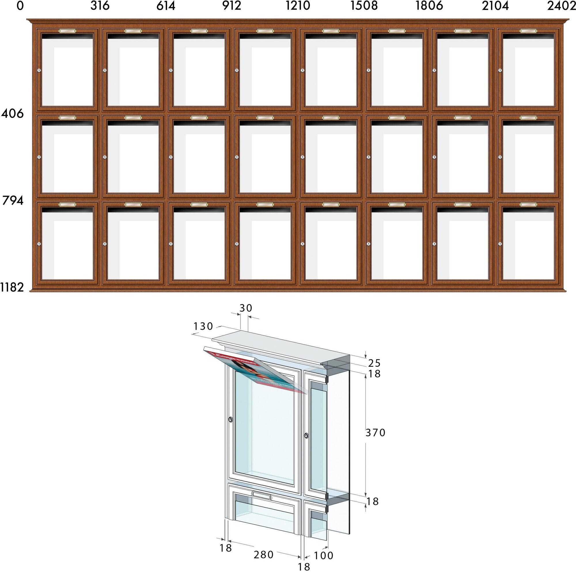 RAVASI Деревянный почтовый ящик Classic sun-id-1415309 - Вид №5