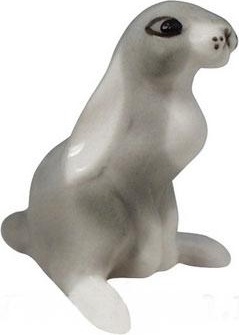 80333 Императорский фарфоровый завод Скульптура "Зайчонок" Фарфор твердый 