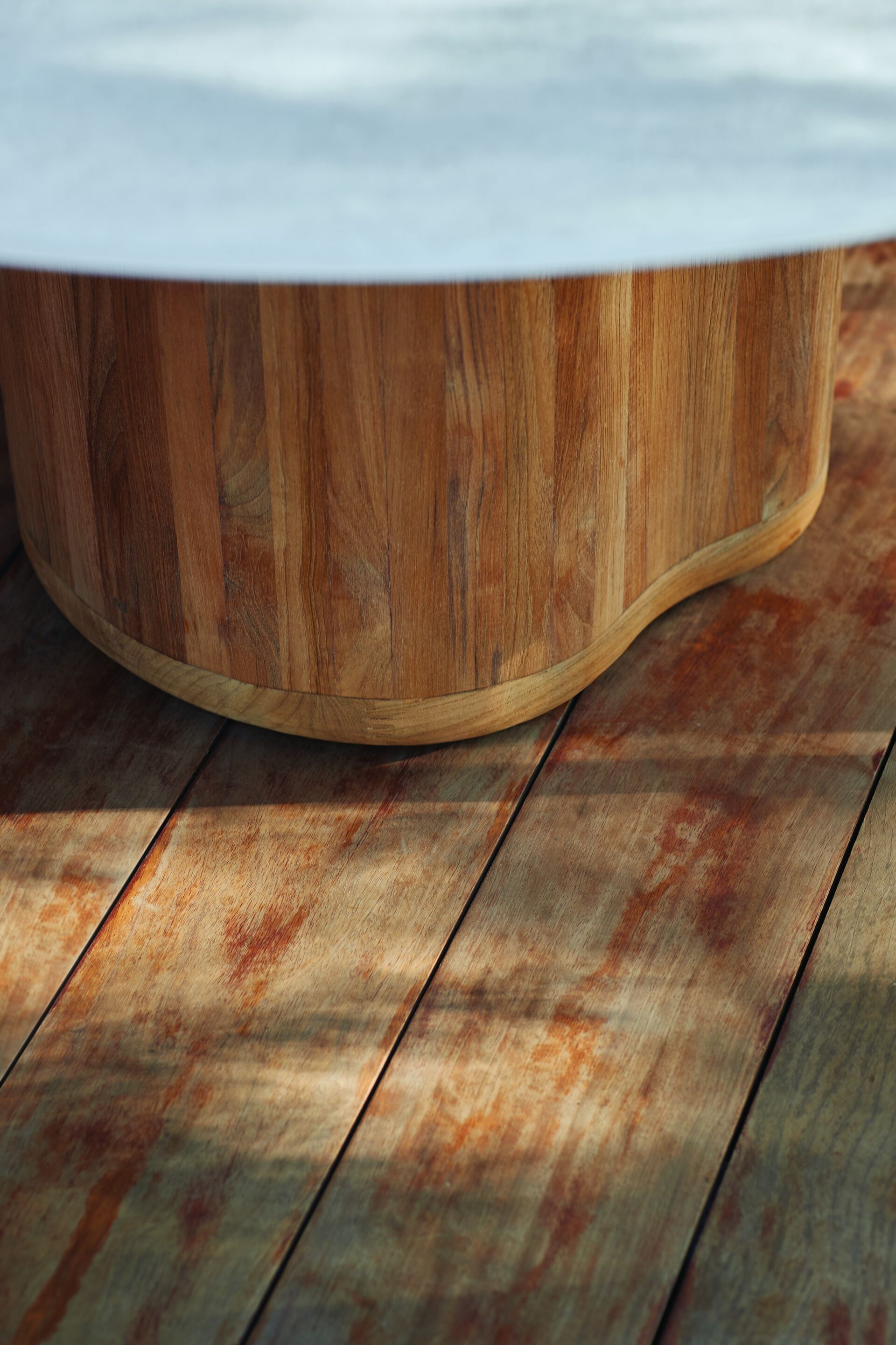 Круглый керамический обеденный стол с колесами MANUTTI Ogado ARCH-00038109 - Вид №7