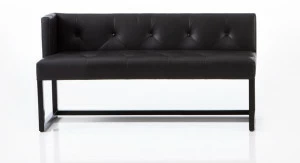 brühl Стеганая кожаная скамейка со спинкой Belami