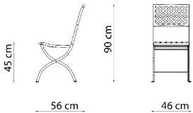 Vermobil Складной металлический садовый стул Springtime Sp3112 - Вид №5