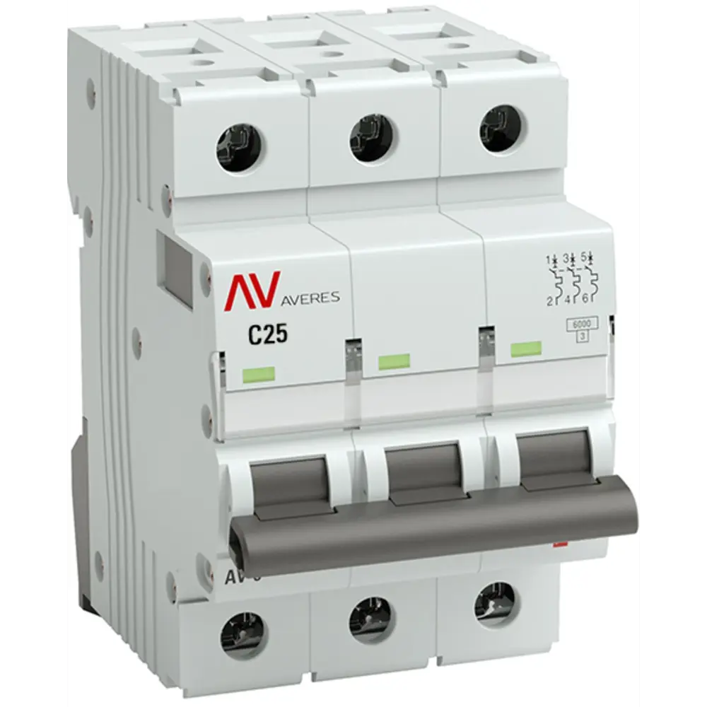 Автоматический выключатель EKF AV-6 3P для надежной защиты сети 84579888 STLM-0052250