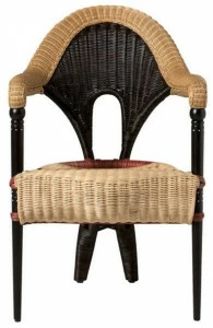 Driade Стул из ротанга с подлокотниками