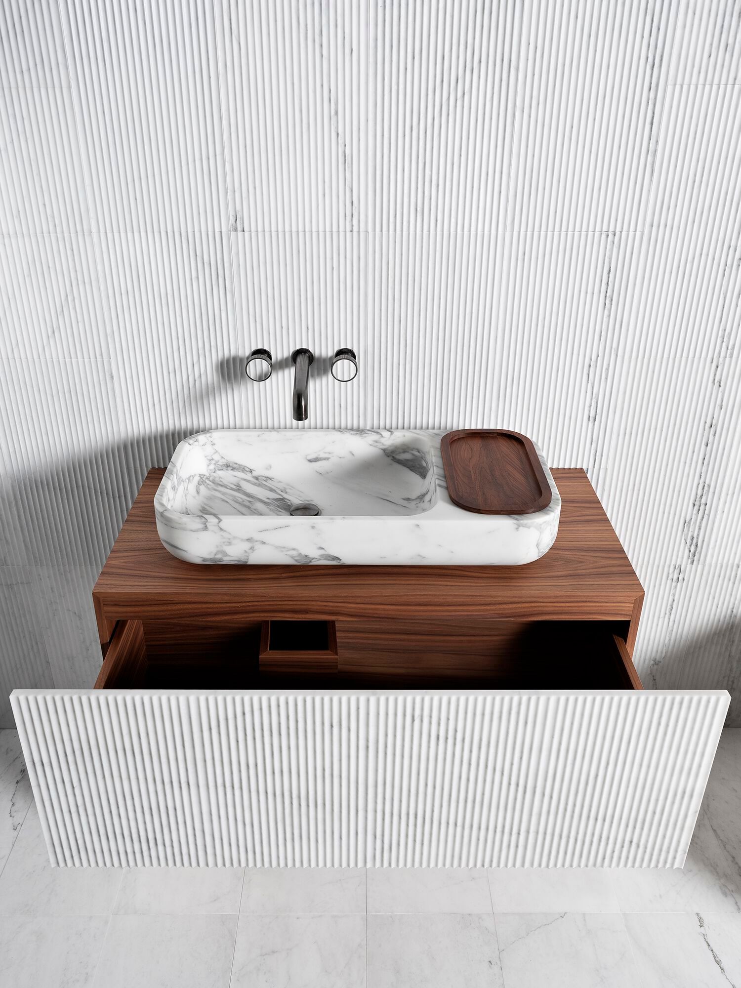 Прямоугольная мраморная столешница LUCE DI CARRARA Monolithos ARCH-00059594 - Вид №3