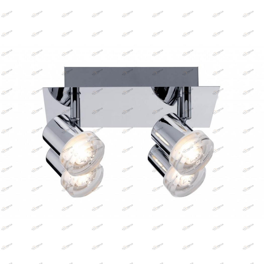 Спот потолочный светодиодный на 4 лампы хром Pearl 60376 PAULMANN PEARL 00-3891803 Хром